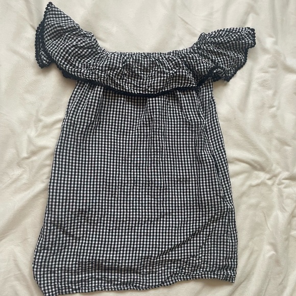 Tommy Bahama gingham off shoulder dress - Picture 3 of 9